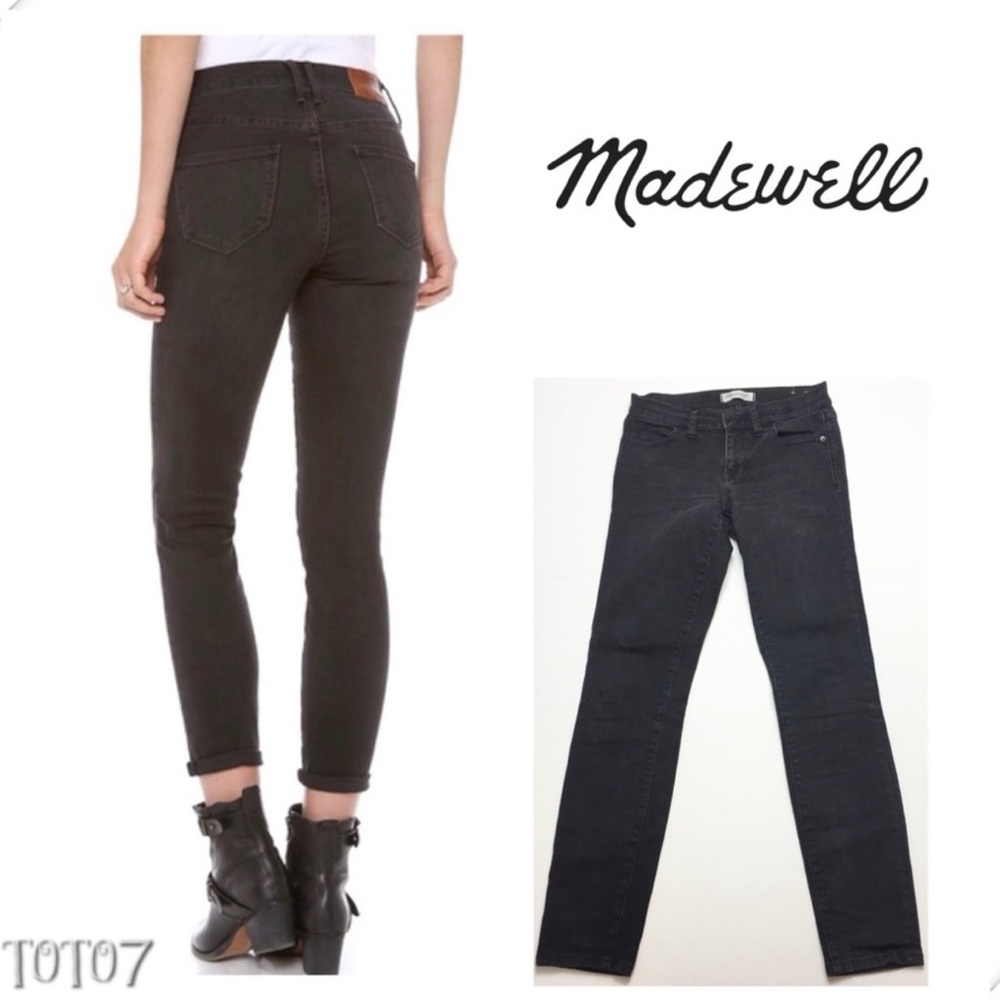 Madewell Skinny Skinny Black Mid Rise Jeans Size 29